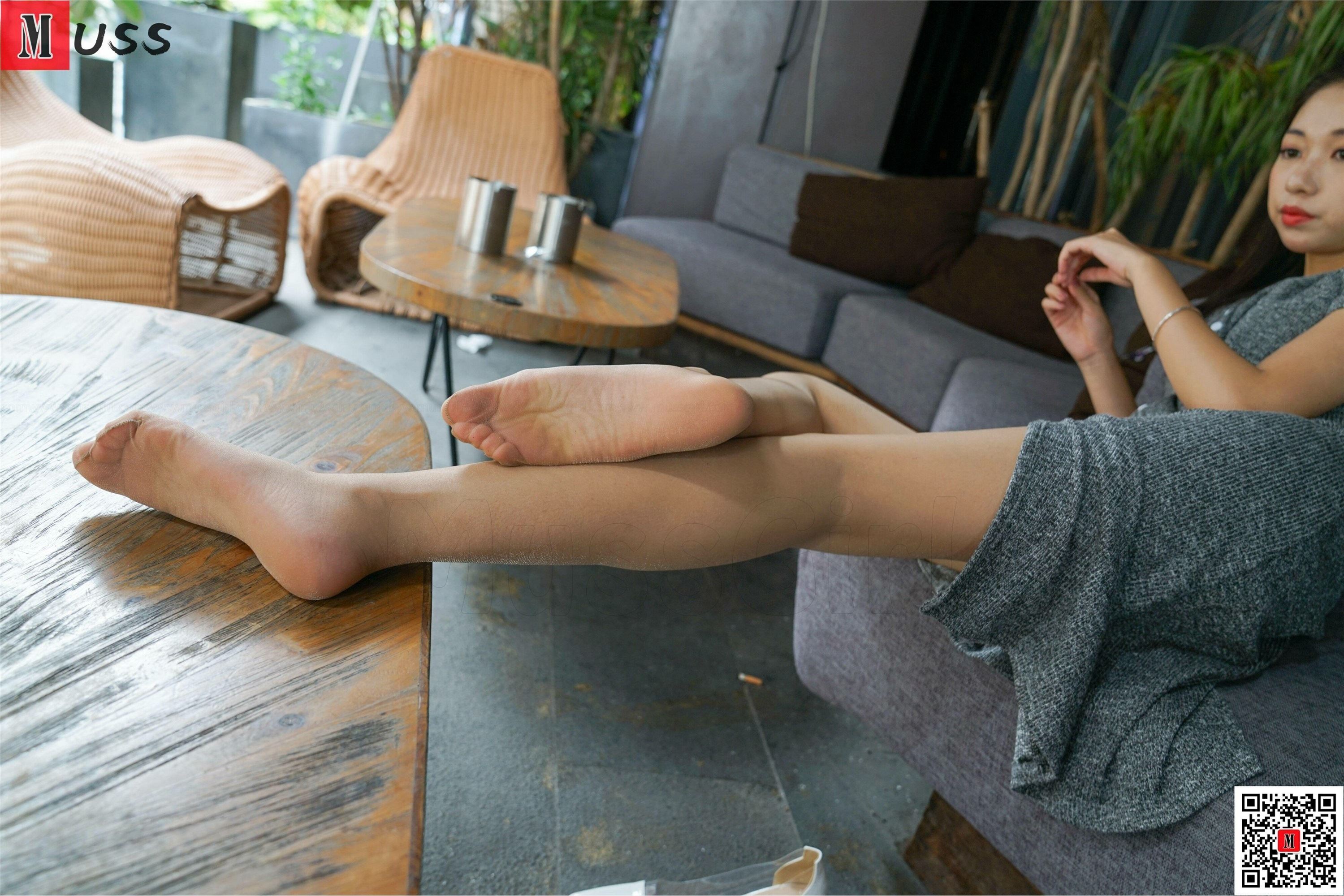 MussGirl慕丝女郎  NO.181 灰色连衣裙肉丝